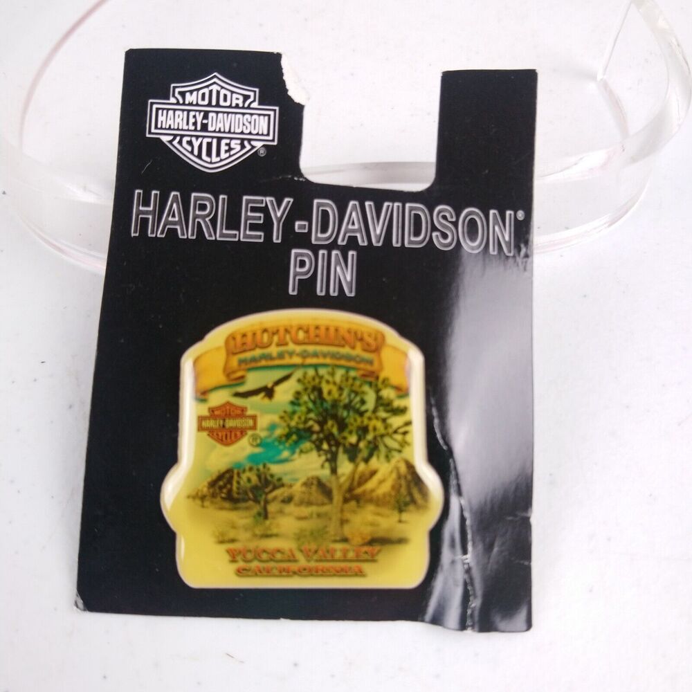 Harley Davidson Motorcycles Vest Pin Hutchin s Yucca Valley CA